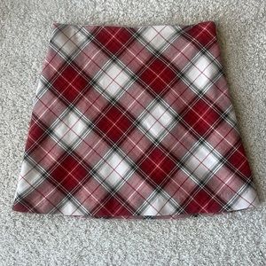 Plaid mini skirt  size 8 H&M